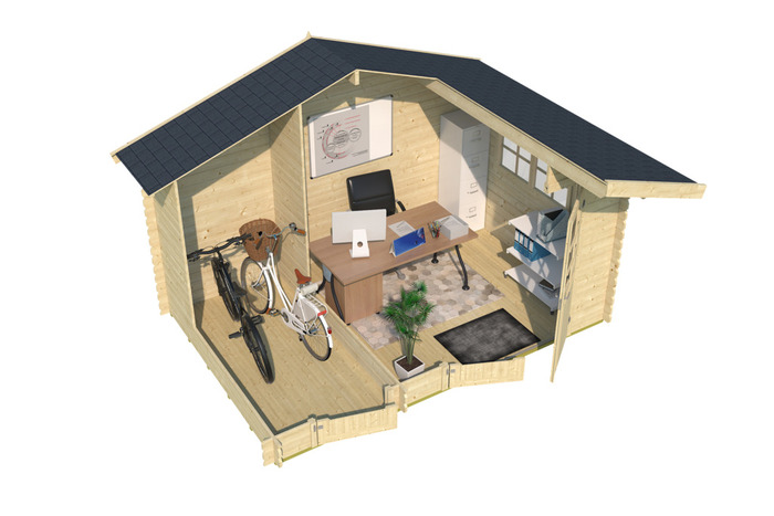 Friggebod Keila 425 x 280 cm 11,43 m² Lasita Maja